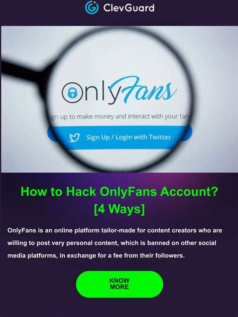 hacked onlyfans account|OnlyFans Account Recovery: A Complete Guide